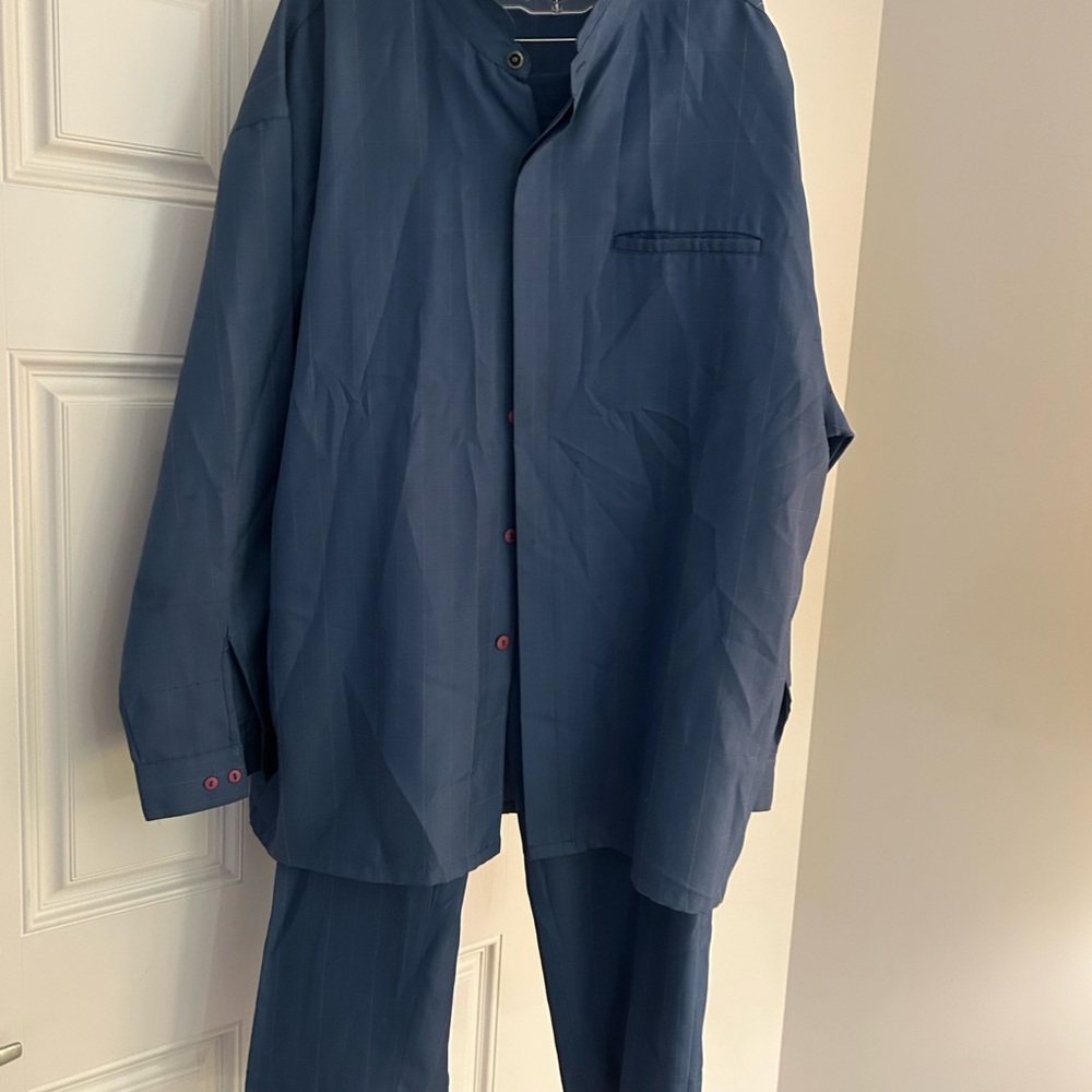Men's Blue Jacket & Pants Set